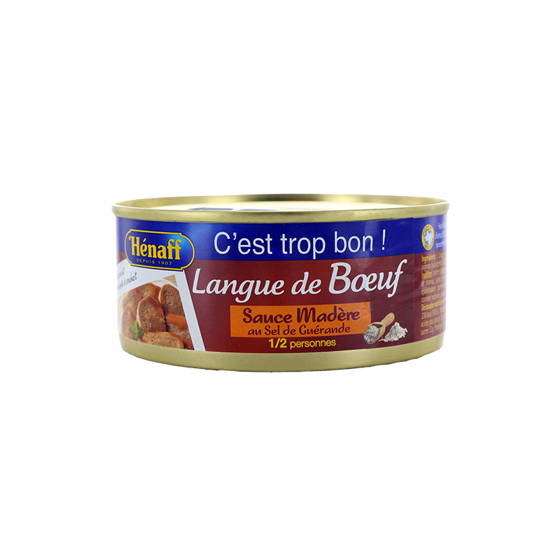 Langue de bœuf sauce Madère Hénaff - 275g