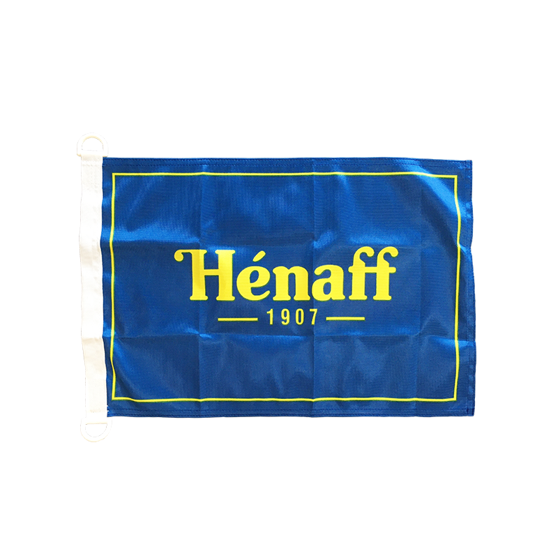 Pavillon bateau de plaisance "Hénaff à bord !", nouvelle édition drapeau rectangle