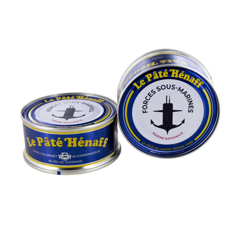 LOT DE 2, Le Pâté Hénaff, Série limitée Marine Nationale « Forces sous-marines » - 2x154g