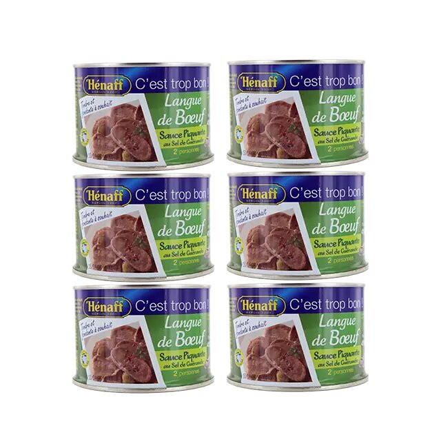LOT DE 6 - Langue de bœuf...