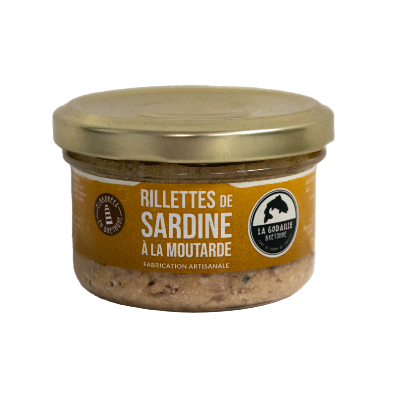 RILLETTES DE SARDINE A LA MOUTARDE - 90G