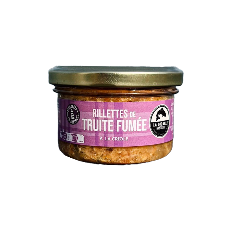 Rillettes de truite fumée façon créole - 90G Rillettes de truite fumée façon créole - 90G