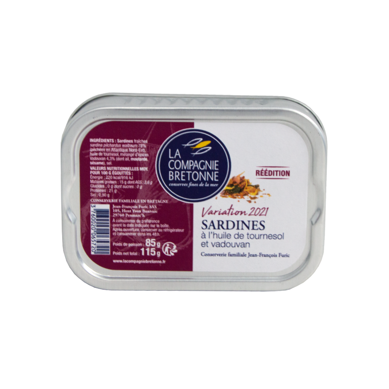 Sardines variation 2021 Vadouvan - 115G