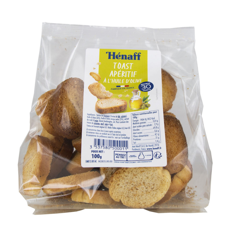 Toast à l'huile d'olive - Hénaff