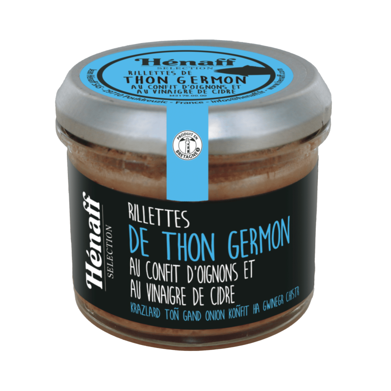Rillettes de thon germon au confit oignon et vinaigre de cidre - 90g