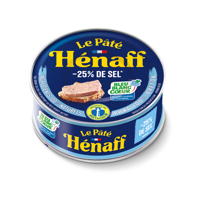 Pâté Hénaff - 25% de sel - 76g