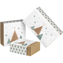 Coffret rectangle bonnes fêtes