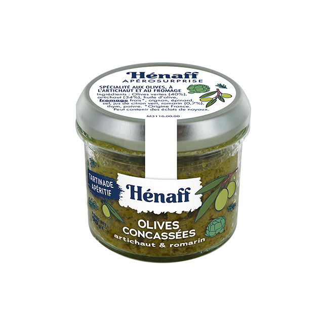 Tartinade à l'olive artichaut et romarin Hénaff 90G