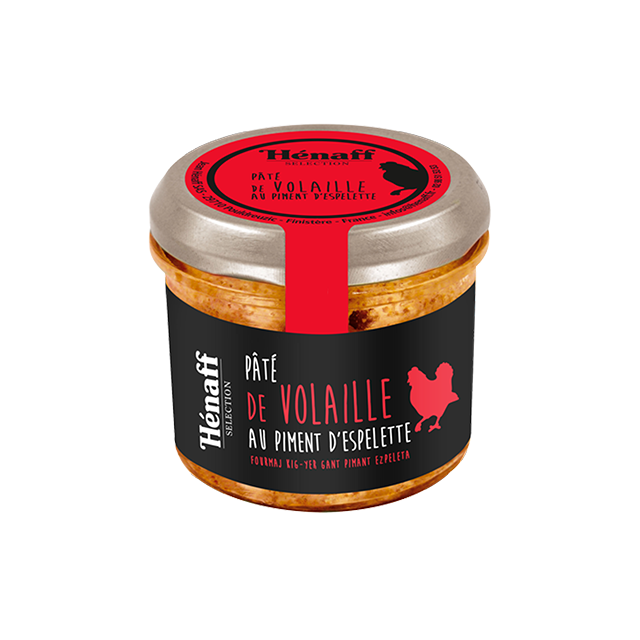 Pâté de volaille au piment d'Espelette - Hénaff Sélection 90g