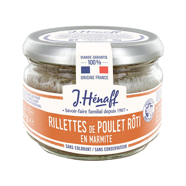 Rillettes poulet rôti Jean Hénaff - 180g