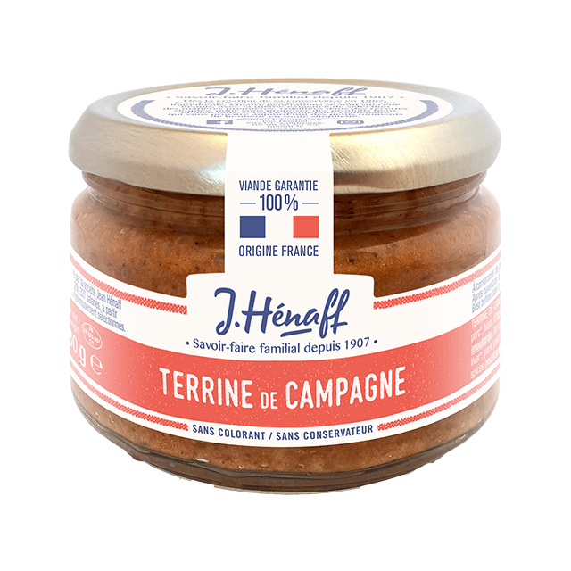 Terrine de campagne traditionnelle Jean Hénaff - 180G