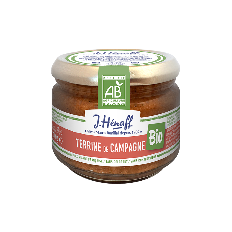 Terrine de campagne bio Jean Hénaff - 180g Terrine de campagne bio Jean Hénaff - 180g