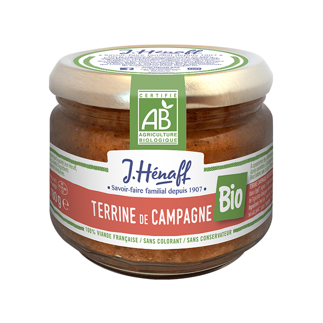 Terrine de campagne bio Jean Hénaff - 180g