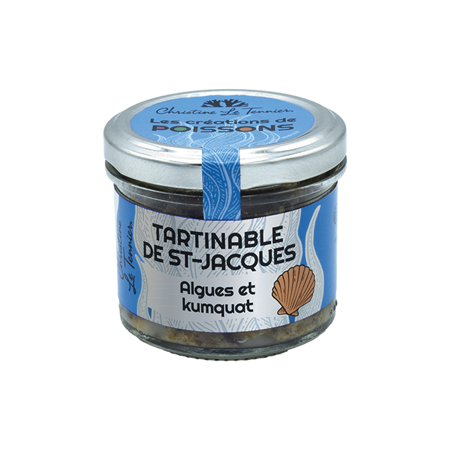 Tartinable st-jacques, algues et kumquat Christine Le Tennier - 90g