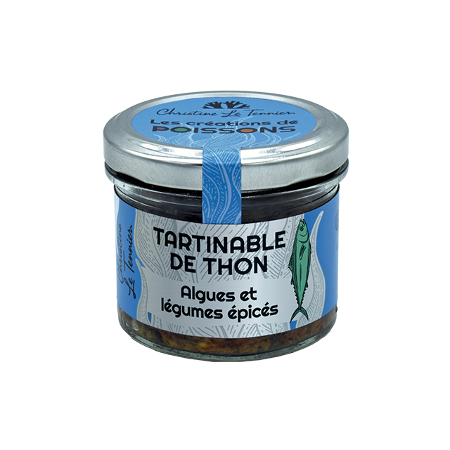 Tartinable thon, algues, légumes épicés - Christine Le Tennier - 90g
