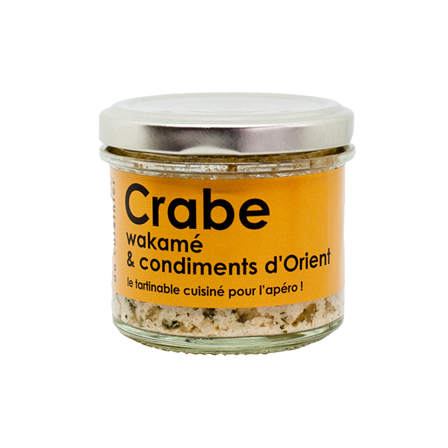 Tartinable de crabe wakamé et condiments d'Orient - L'Atelier du Cuisinier - 80g
