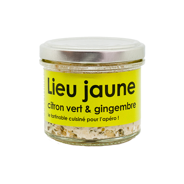 Tartinable de lieu au citron vert et gingembre - L'Atelier du Cuisinier - 80g