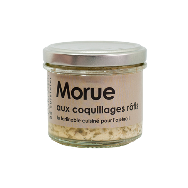 Tartinable de morue aux coquillages rôtis - L'Atelier du Cuisinier - 80g