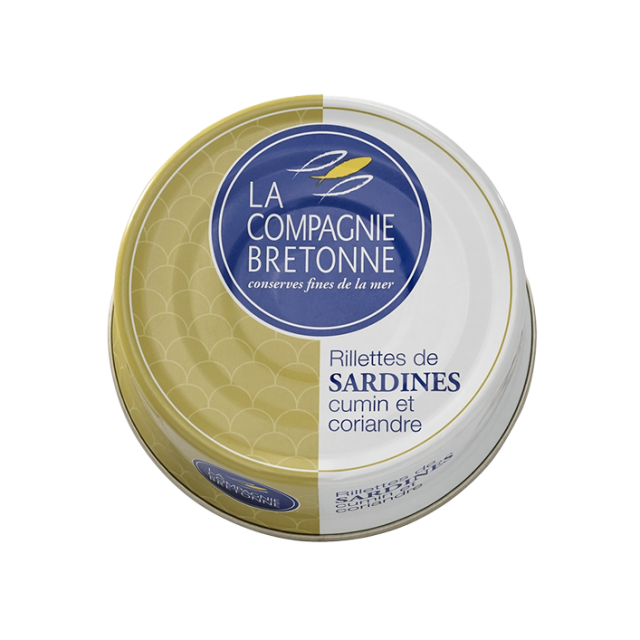 Rillettes de sardines cumin et coriandre - La Compagnie Bretonne - 78G
