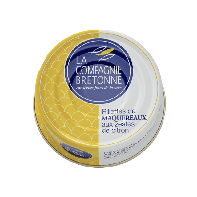 Rillettes de maquereaux aux zestes de citron - La Compagnie Bretonne - 78G