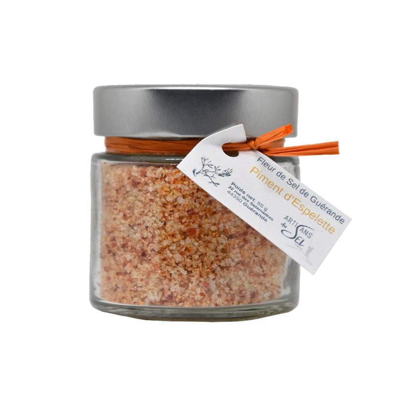 Fleur de Sel de Guérande au piment d'Espelette - 85g Fleur de Sel de Guérande au piment d'Espelette - 85g
