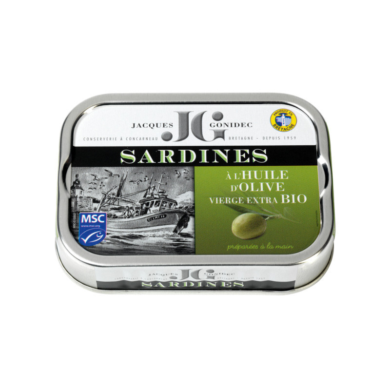 Sardines à l'huile d'olive vierge extra BIO - 115g