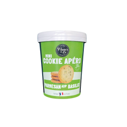 Mini cookies au parmesan A.O.P et basilic