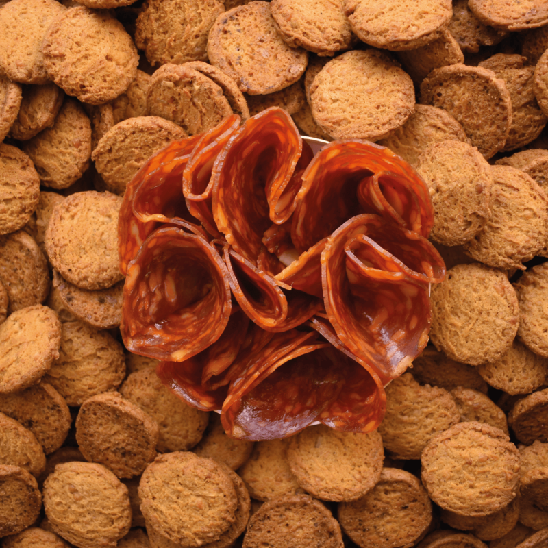 Mini cookies au chorizo et au comté A.O.P Mini cookies au chorizo et au comté A.O.P