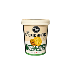 Mini cookies au fromage frais, ail et fines herbes