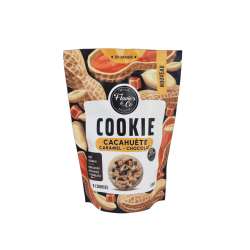 Cookies aux cacahuètes, caramel et chocolat au lait