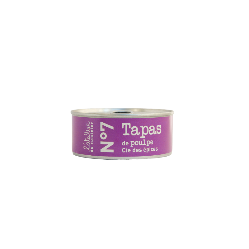 N°7 Tapas de poulpes, Cie des épices - 215g N°7 Tapas de poulpes, Cie des épices - 215g