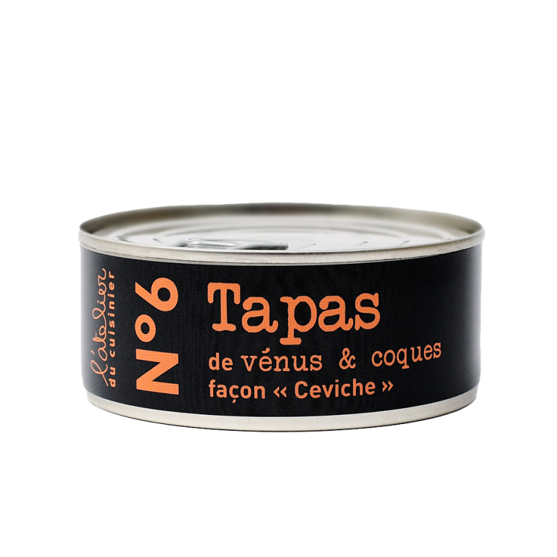 N°6 Tapas venus & coques façon ceviche - 215g N°6 Tapas venus & coques façon ceviche - 215g