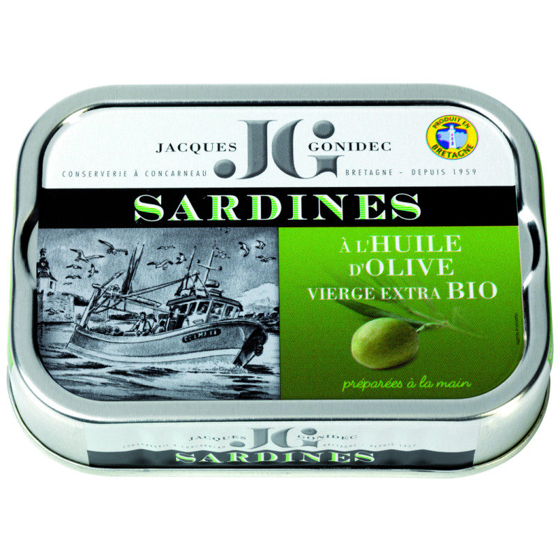 Sardines à l'huile d'olive vierge extra BIO - 115g Sardines à l'huile d'olive vierge extra BIO - 115g