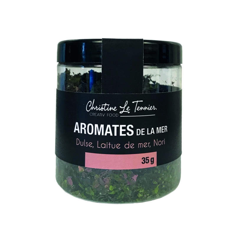 Aromates de la mer - Dulse, laitue de mer, nori - 35g Aromates de la mer - Dulse, laitue de mer, nori - 35g