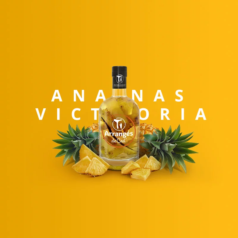 Rhum arrangé ananas victoria 70 cl - Ti Ced