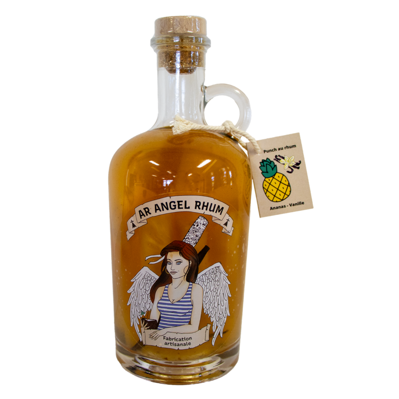 Rhum arrangé à l'ananas et à la vanille 70cl - Ar Angel