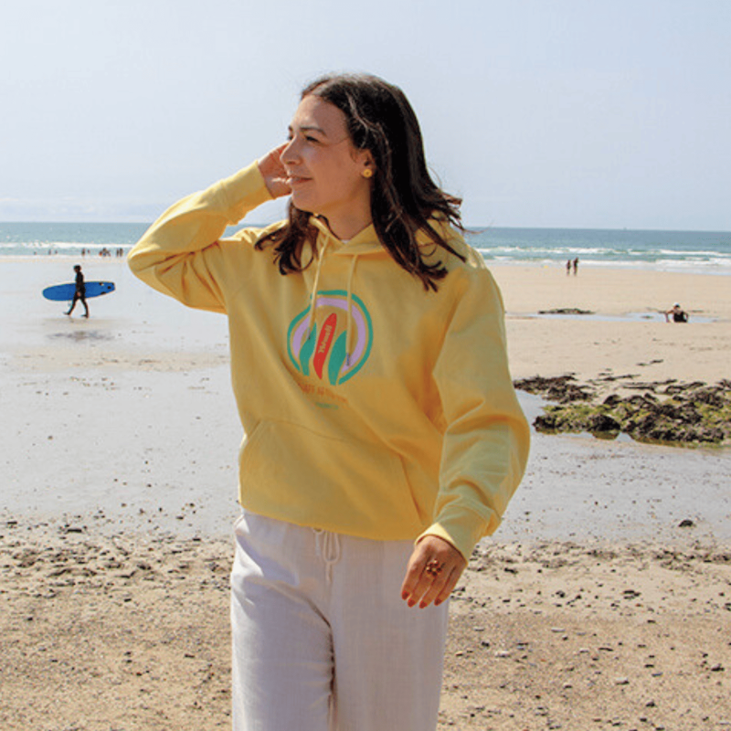 Sweat Hénaff After Surf Jaune