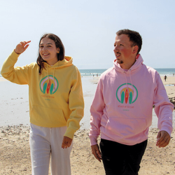 Sweat Hénaff After Surf Rose