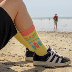 Chaussettes Hénaff After Surf Jaune