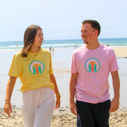 T-shirt Hénaff After Surf Rose