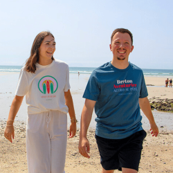 T-shirt Hénaff After Surf Blanc