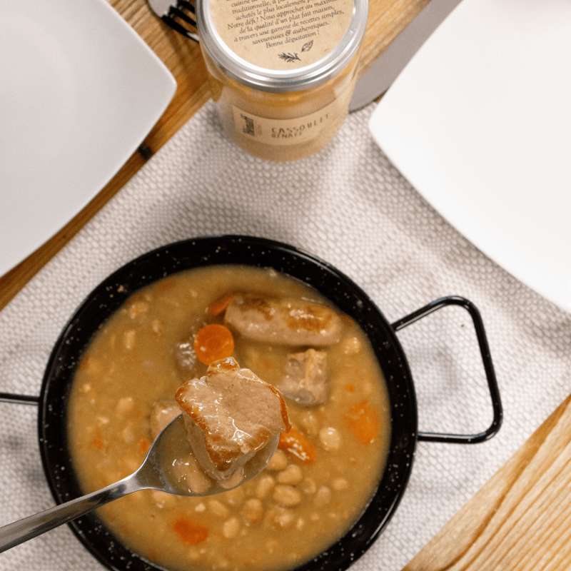 Cassoulet pur porc aux cocos de Paimpol - 650g
