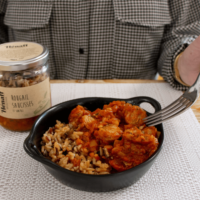 Rougail saucisses et son riz