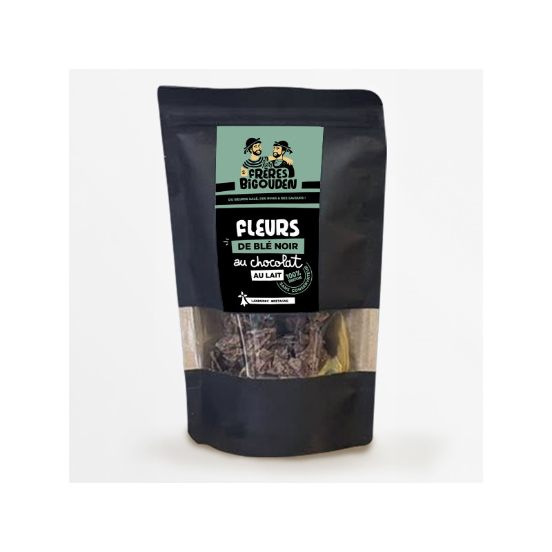 Fleurs de blé noir au chocolat au lait - 100g