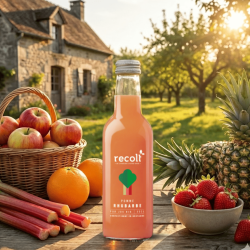 Jus pomme rhubarbe Recolt - 25 cl