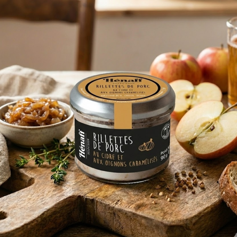 Rillettes de porc au cidre et oignons caramélisés - 90g
