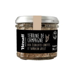 Terrine de campagne aux échalotes confites et sarrasin grillé - 90g