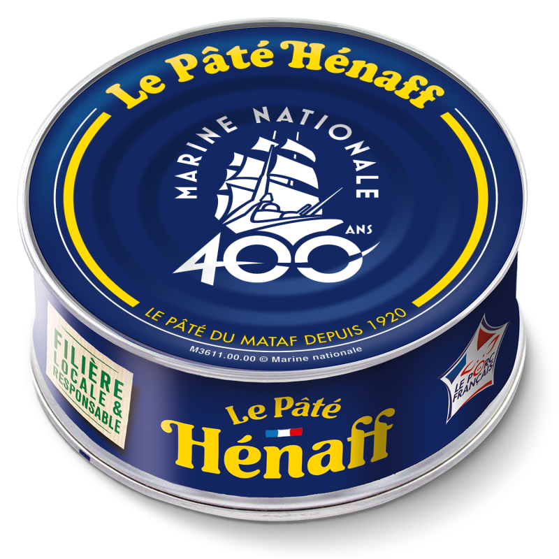 Lot de 2 Pâté Hénaff série limitée 400 ans de la Marine Nationale - 2x154g