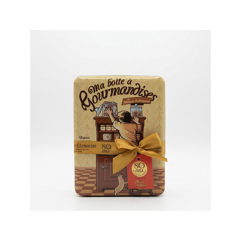 Boîte métal 80 ans de gourmandises - La maison d'Amorine 458g