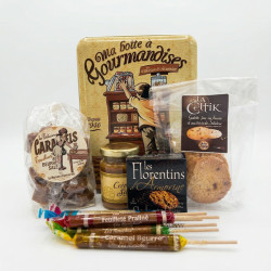 Boîte métal 80 ans de gourmandises - La maison d'Amorine 458g